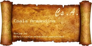 Csala Armandina névjegykártya